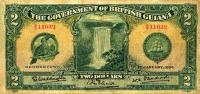 p7 from British Guiana: 2 Dollars from 1929